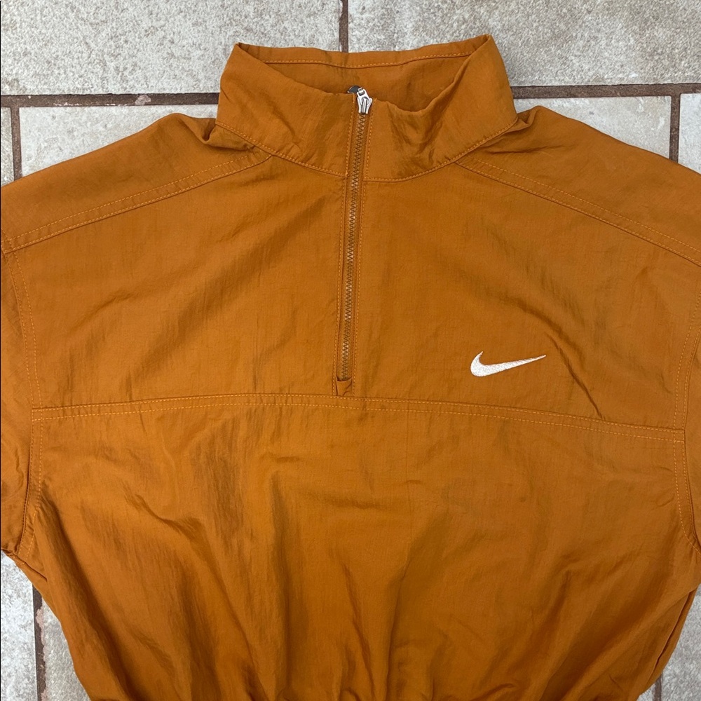 Nike Rust Orange Half-Zip Elastic Waist Mini Dress - Picture 4 of 13